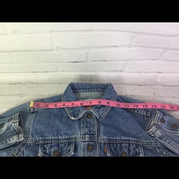 Vintage Levis Orange Tab Kids 6X Denim Jean Jacket - Picture 5 of 8